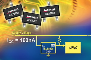 Intersil��ISL88001/2/3늉��O(ji��n)�������ăH��160nA�����о��_��1.2%�Ĺ̶�늉��ֵˮƽ,�����ڌ��F(xi��n)��(zh��n)�_�O(ji��n)�y���ṩ54�N�a(ch��n)Ʒ�x��