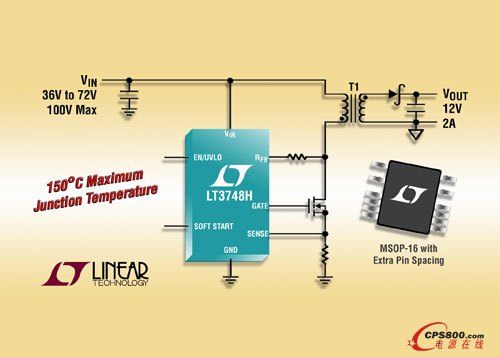 100V ���x�ͷ���ʽ DC/DC ������  ���ڸ��_ 150��C ����