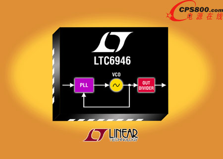 具集成型VCO的高性能整數N頻率合成器系列器件LTC6946
