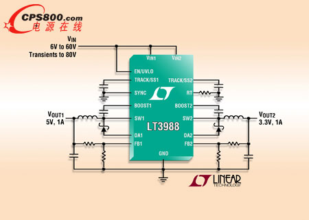 ���������Ƴ� 60VIN �������_�P(gu��n)��(w��n)���� LT3988